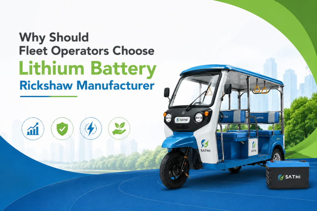 Why Should Fleet Operators Choose Lithium Battery Rickshaw Manufacturer