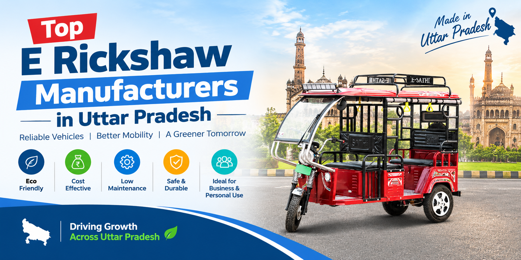 Electric Rickshaw Manufacturer in Uttar Pradesh